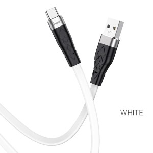 hoco-x53-angel-silicone-charging-data-cable-for-type-c-white